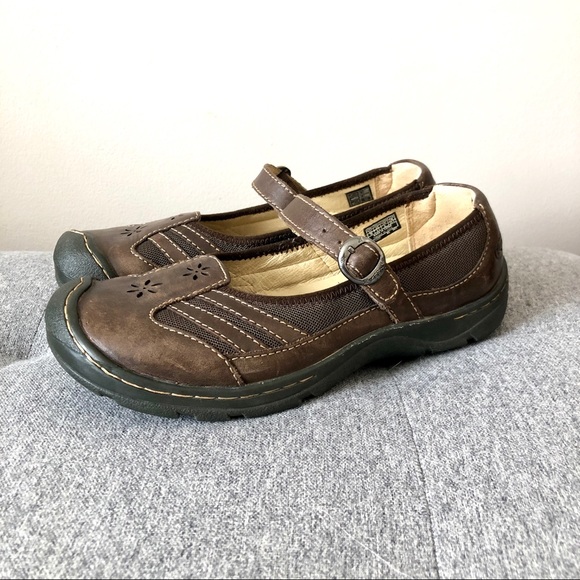 Keen Shoes Keen Leather Mary Jane Buckle Shoes Flats Brown 85